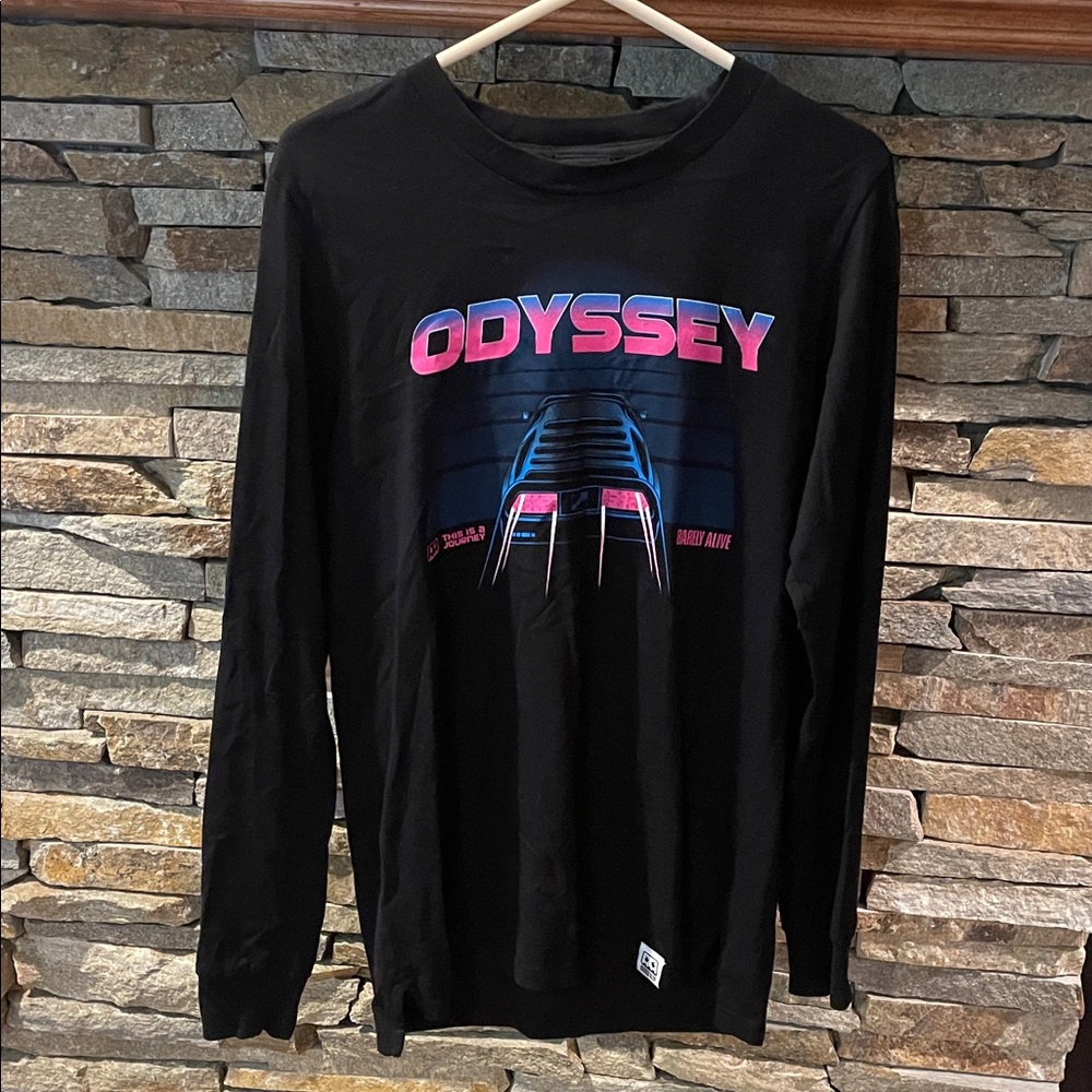 Genuine Merchandise Black and Pink Odyssey Long Sleeve Tee